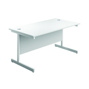 First+Rectangular+Cantilever+Desk+1400x800x730mm+White%2FWhite+KF803423