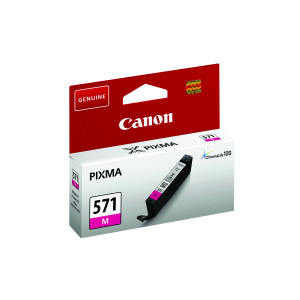 Canon+CLI-571M+Inkjet+Cartridge+Magenta+0387C001