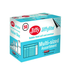 Jiffy+Padded+Bag+Assorted+Sizes+Gold+%28Pack+of+50%29+JPB-SEL