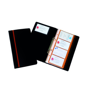Rexel+Professional+Business+Card+Book+Black+2101131