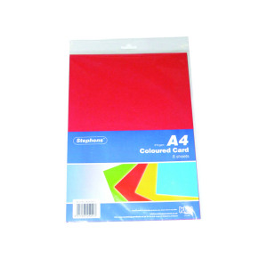 Stephens+Assorted+Coloured+Card+%28Pack+of+80%29+RS242451