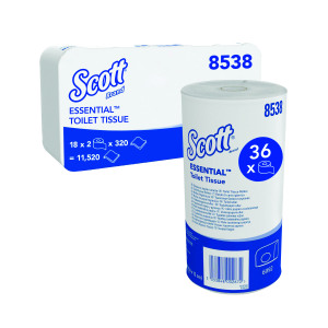 Scott+2-Ply+Performance+Toilet+Roll+320+Sheets+%28Pack+of+36%29+8538