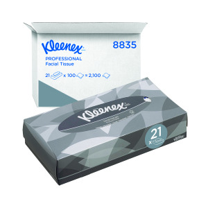 Kleenex+Facial+Tissues+Box+100+Sheets+%2821+Pack%29+8835