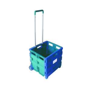 Folding+Container+Trolley+Blue+%2FGreen+356684