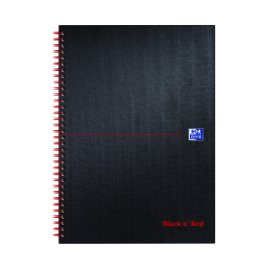 Black+n%26apos%3B+Red+Wirebound+Ruled+Hardback+Notebook+140+Pages+A4+%28Pack+of+5%29+100080173
