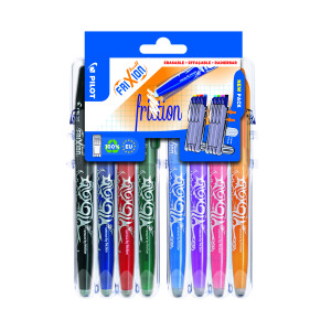 Pilot+Set2Go+FriXion+Rollerball+07+Pens+Assorted+%288+Pack%29+3131910551591
