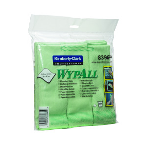 Wypall+Microfibre+Cloth+Green+%28Pack+of+6%29+8396