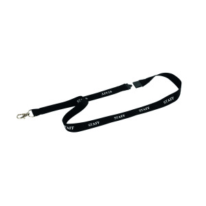 Durable+Textile+Staff+Lanyard+20mm+Black+%28Pack+of+10%29+823901