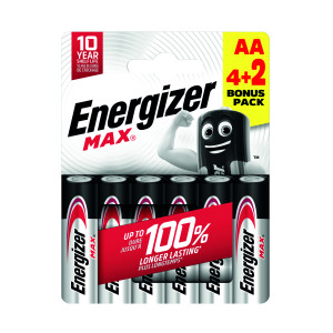 Energizer+Max+AA+Battery+%284%2B2%29+%28Pack+of+6%29+E303328500