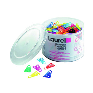 Plastic+Paperclip+60mm+Assorted+%2875+Pack%29+126131399