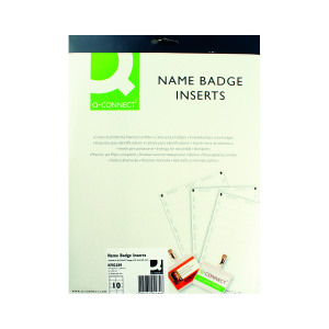 Q-Connect+Name+Badge+Inserts+54x90mm+10+Per+Sheet+%28Pack+of+25%29+KF02289