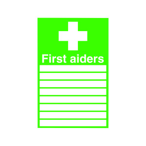 Safety+Sign+First+Aiders+300x200mm+PVC+FA01926R