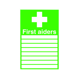 Safety+Sign+First+Aiders+Self-Adhesive+300x200mm+FA01926S