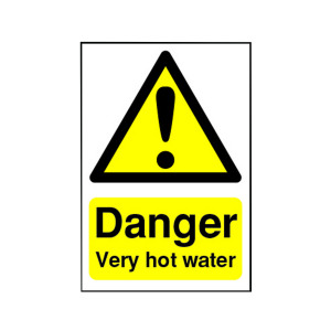 Safety+Sign+Danger+Very+Hot+Water+75x50mm+Self-Adhesive+HA17343S