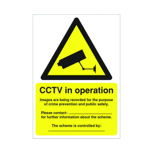 Warning+Sign+Data+Protection+Act+Compliant+Self-Adhesive+Sign+A5+DPACCTVS