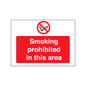 Safety+Sign+Smoking+Prohibited+in+This+Area+450x600mm+PVC+P35Z%2FR