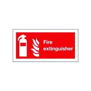 Safety+Sign+Fire+Extinguisher+and+Symbol+Self-Adhesive+100x200mm+F16D%2FS