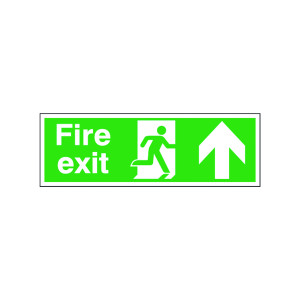 Safety+Sign+Fire+Exit+Up+150x450mm+Self-Adhesive+EB09A%2FS