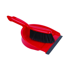 Dustpan+and+Brush+Set+Red+102940RD