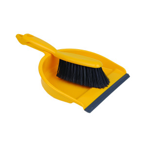 Dustpan+and+Brush+Set+Yellow+102940YL
