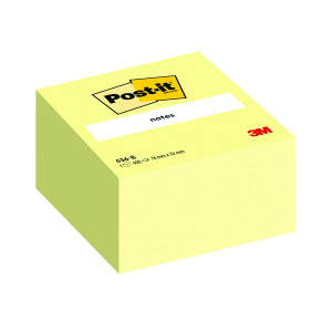Post-it+Note+Cube+76x76mm+Canary+Yellow+450+Sheets+636B