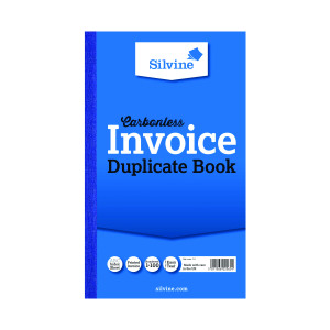 Silvine+Carbonless+Duplicate+Invoice+Book+210x127mm+%286+Pack%29+711-T