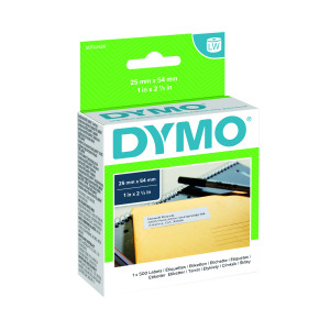 Dymo+11352+LabelWriter+Labels+54mm+x+25mm+White+%28Pack+of+500%29+S0722520