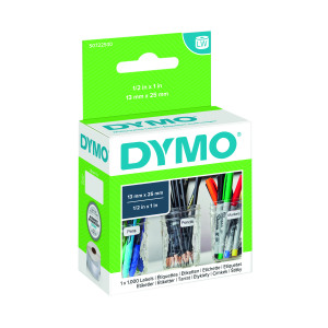 Dymo+11353+LabelWriter+Labels+13mmx25mm+White+%28Pack+of+1000%29+S0722530