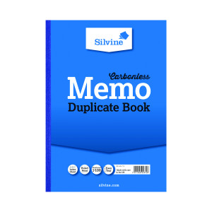 Silvine+Carbonless+Duplicate+Memo+Book+A4+%283+Pack%29+714