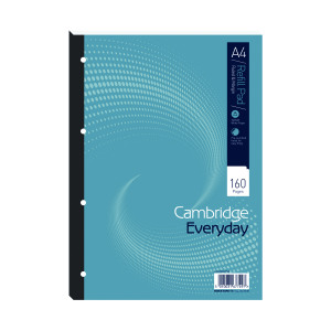 Cambridge+Everyday+Ruled+Margin+Refill+Pad+160+Pages+A4+%285+Pack%29+100080234