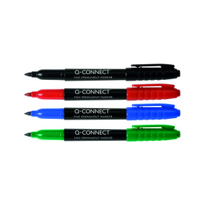 Q-Connect+Permanent+Marker+Bullet+Tip+Fine+Assorted+%28Pack+of+10%29+KF02305