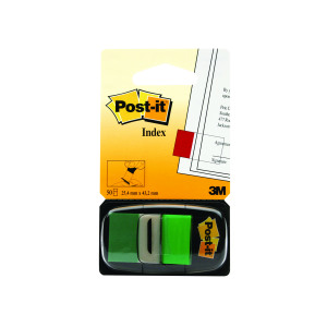 Post-it+Index+Tabs+25mm+Green+%28600+Pack%29+680-3