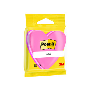 Post-it+Notes+70+x+70mm+Heart+Pink+%2812+Pack%29+2007H