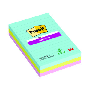 Post-it+Notes+Super+Sticky+101x152mm+Cosmic+%28Pack+of+3%29+4690-SS3-MIA