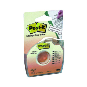 Post-it+Cover+Up+and+Labelling+Tape+8.4mmx17.7m+Low+Tack+652H