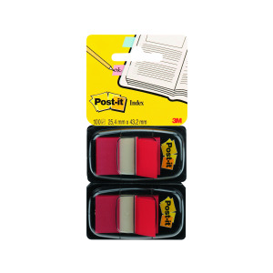 Post-it+Index+Tabs+Dispenser+with+Red+Tabs+%282+Pack%29+680-R2EU
