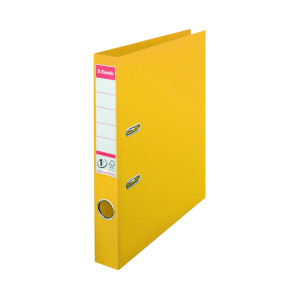 Esselte+No1+Plastic+Lever+Arch+File+50mm+A4+Yellow+%2810+Pack%29+811410