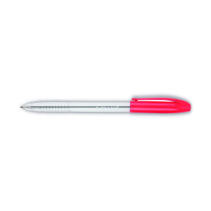 Q-Connect+Grip+Stick+Ballpoint+Pen+Medium+Red+%28Pack+of+20%29+KF02459