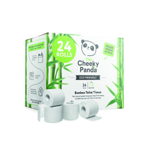 Cheeky+Panda+3-Ply+Toilet+Tissue+200+sheets+%28Pack+of+24%29+PFTOILT24
