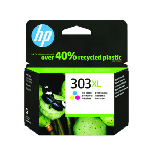 HP+303XL+Ink+Cartridges+High+Yield+Tri+Colour+CMY+T6N03AE