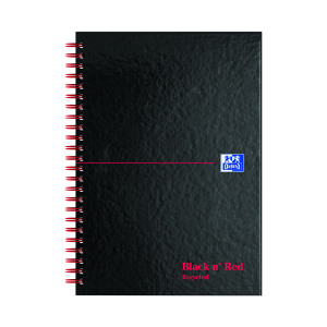 Black+n%26apos%3B+Red+Wirebound+Recycled+Ruled+Hardback+Notebook+A5+%28Pack+of+5%29+100080113