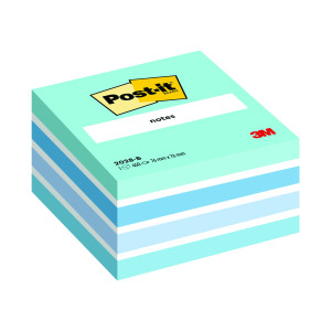 Post-it+Notes+Colour+Cube+76+x+76mm+Pastel+Blue+2028B