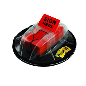Post-it+Index+Tabs+Sign+Here+Red+%28200+Pack%29+680-SHVR200