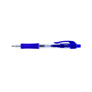 Q-Connect+Retractable+Ballpoint+Pen+Medium+Blue+%28Pack+of+10%29+KF00268