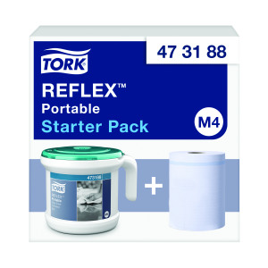 Tork+Reflex+Portable+Dispenser+and+Roll+Starter+Pack+473188