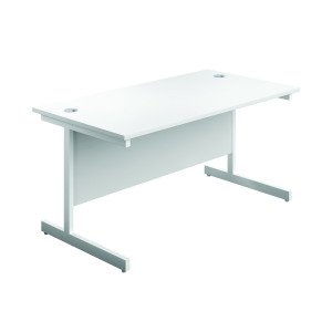First+Rectangular+Cantilever+Desk+1600x800x730mm+White%2FWhite+KF803485