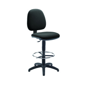 Jemini++Medium+Back+Draughtsman+Chair+600x600x855-985mm+Charcoal+KF838253
