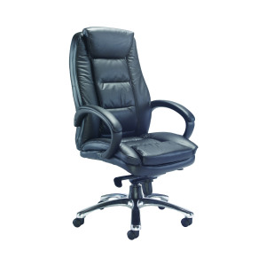 Avior+Tuscany+High+Back+Executive+Chair+690x780x1140-1220mm+Leather+Black+KF72583
