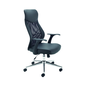 Jemini+Tyne+High+Back+Operator+Chair+630x650x1110-1205mm+Black+KF74501