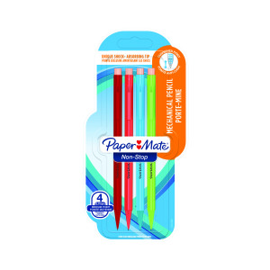PaperMate+Non-Stop+Automatic+Pencil+Assorted+Neon+%28Pack+of+48%29+2027757